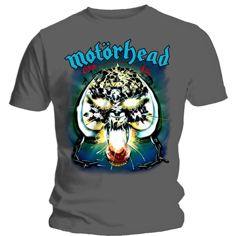 Motorhead Unisex Adult Overkill T-Shirt / Charcoal Grey